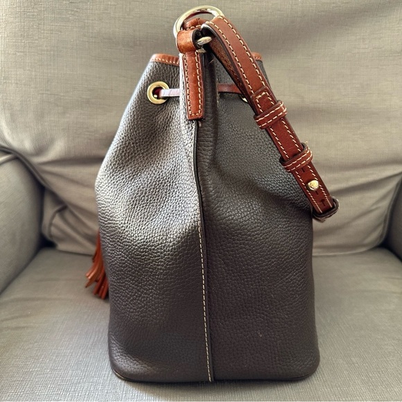 Dooney & Bourke Pebble Grain Aimee Drawstring Bucket Shoulder Bag (Retail $398) - Picture 6 of 15